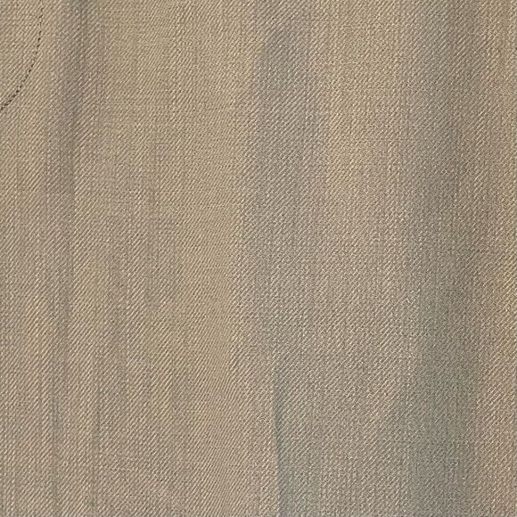 Armani Collezioni Virgin Wool Trousers Taupe Gray Flat Front Dress Pants 36R - Picture 6 of 11